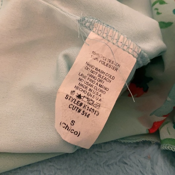 Flowy light green floral crop top - Picture 5 of 5